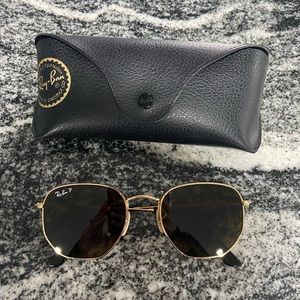 Authentic Rayban Hexagonal flat lenses-Polarized